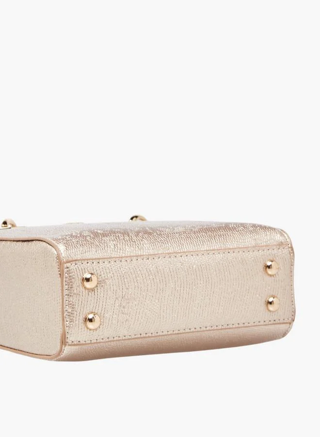 Flora Bella By Shoexpress Textured Crossbody Bag With Detachable Strap Ramadan Collection